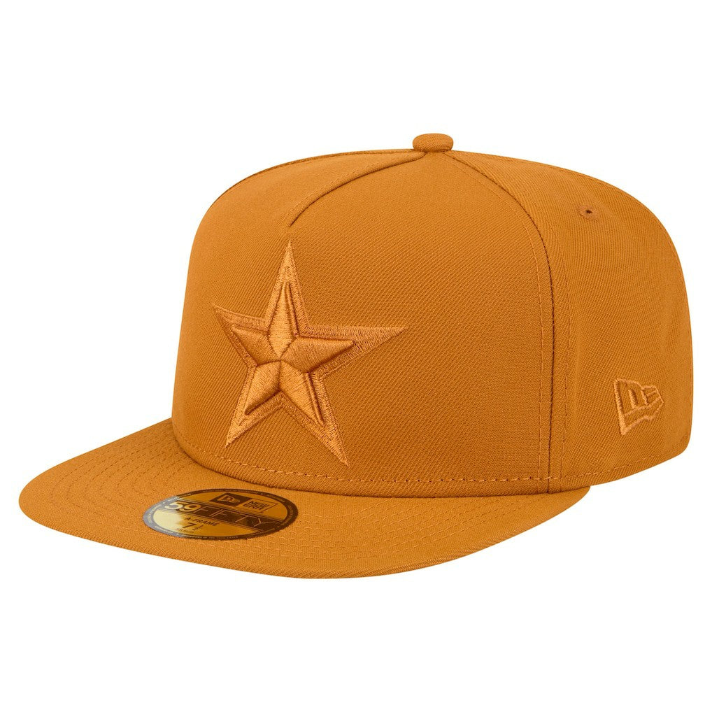 Dallas Cowboys New Era Color Pack A-Frame 59FIFTY Fitted Hat - Brown on sale