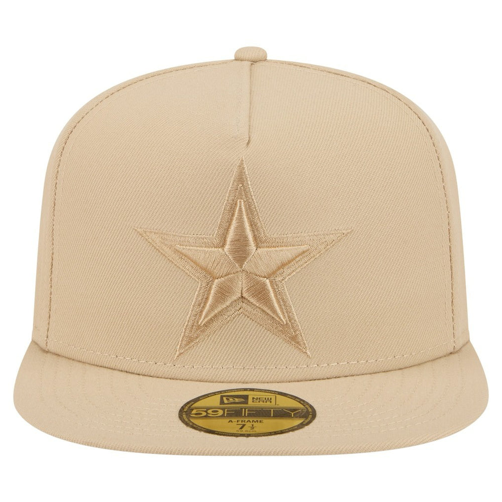 Dallas Cowboys New Era Color Pack A-Frame 59FIFTY Fitted Hat - Light Beige sale