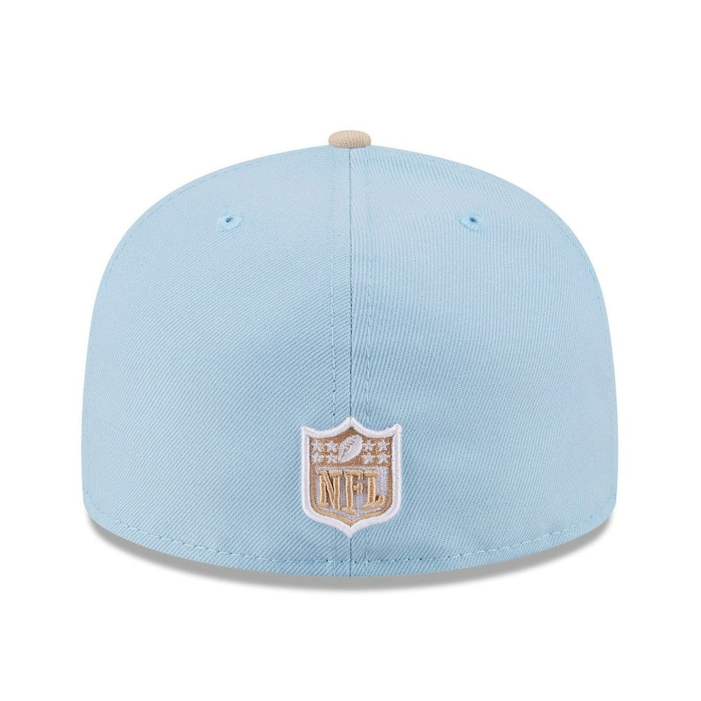 Dallas Cowboys New Era Two-Tone Color Pack A-Frame 59FIFTY Fitted Hat - Light Blue/Light Beige outlet