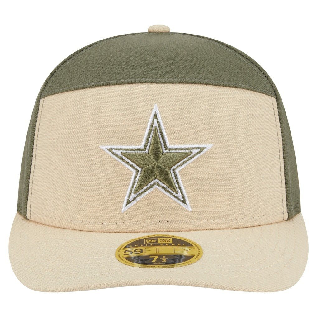 Dallas Cowboys New Era 2-Tone Color Pack Split Panel 59FIFTY Fitted Hat - Light Beige/Olive online