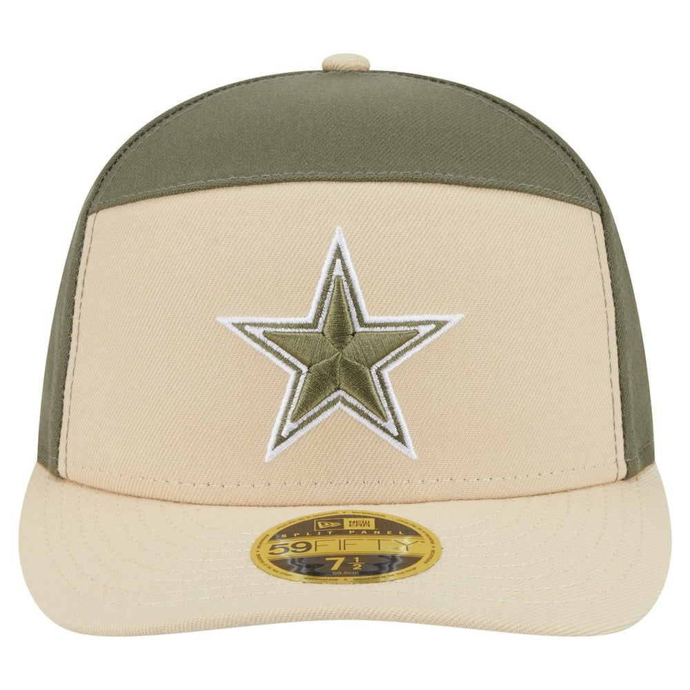 Dallas Cowboys New Era 2-Tone Color Pack Split Panel 59FIFTY Fitted Hat - Light Beige/Olive online