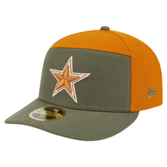 Dallas Cowboys New Era 2-Tone Color Pack Split Panel 59FIFTY Fitted Hat - Olive/Brown discount