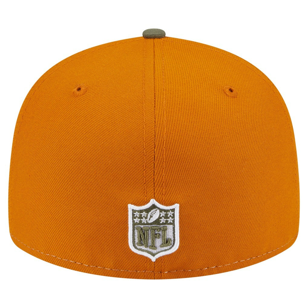 Dallas Cowboys New Era 2-Tone Color Pack Split Panel 59FIFTY Fitted Hat - Olive/Brown discount