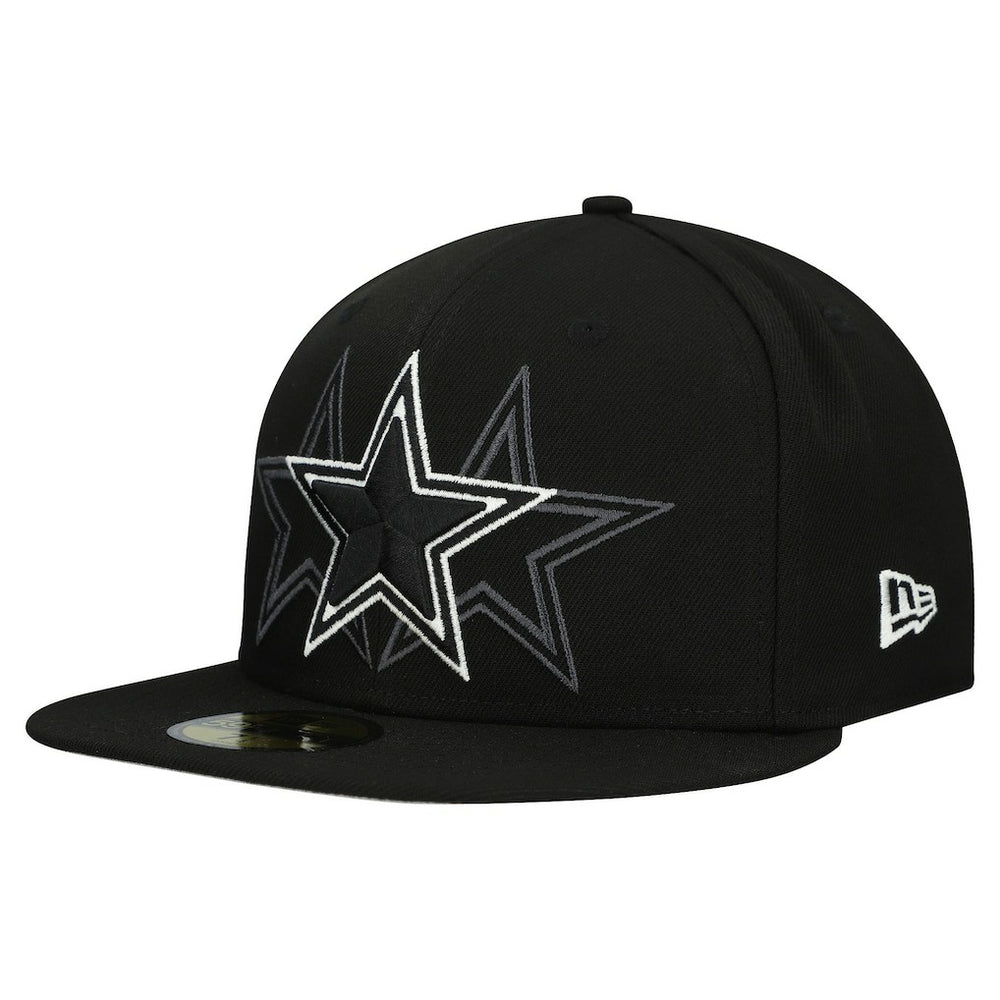 Dallas Cowboys New Era Tri-Hit 59FIFTY Fitted Hat - Black sale