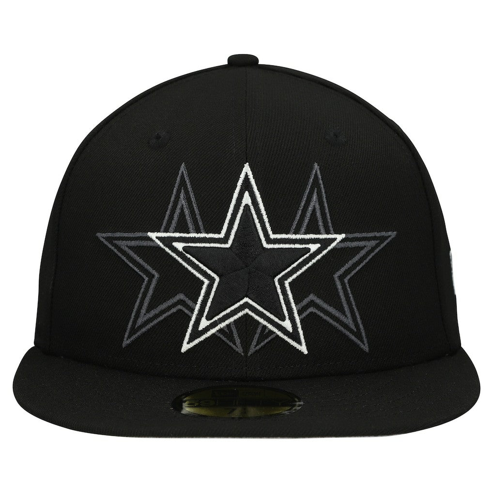 Dallas Cowboys New Era Tri-Hit 59FIFTY Fitted Hat - Black sale