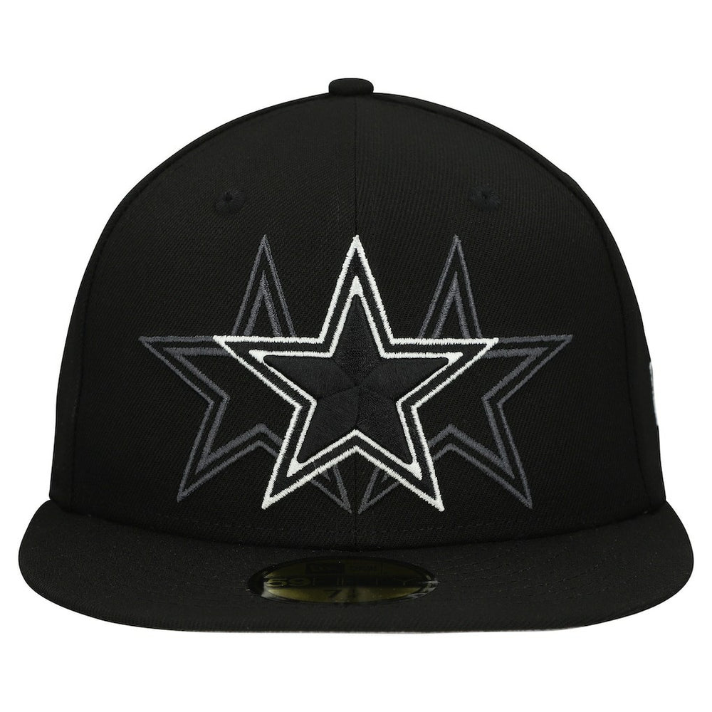 Dallas Cowboys New Era Tri-Hit 59FIFTY Fitted Hat - Black sale