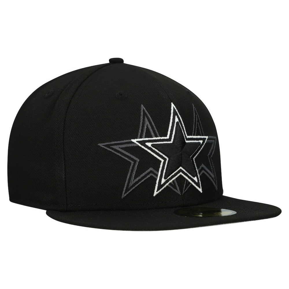 Dallas Cowboys New Era Tri-Hit 59FIFTY Fitted Hat - Black sale