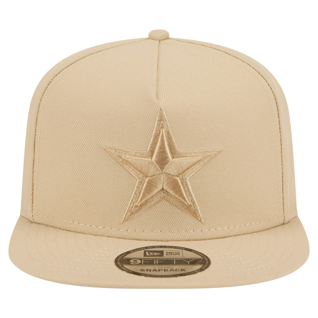 Dallas Cowboys New Era Color Pack A-Frame 9FIFTY Snapback Hat - Light Beige discount