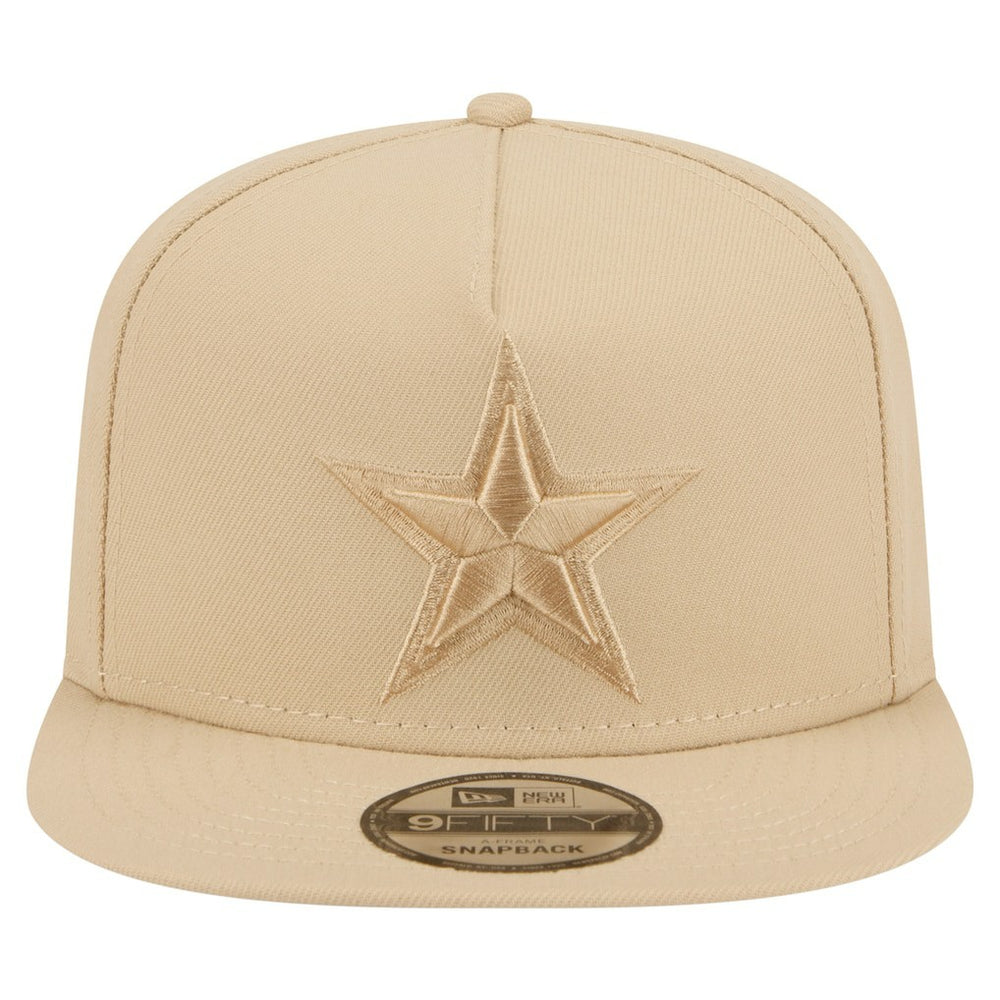 Dallas Cowboys New Era Color Pack A-Frame 9FIFTY Snapback Hat - Light Beige discount