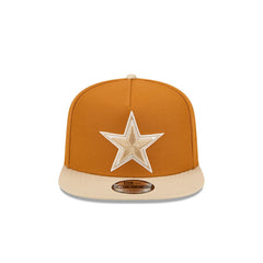 Dallas Cowboys New Era Two-Tone Color Pack A-Frame 9FIFTY Snapback Hat - Brown/Light Beige on sale