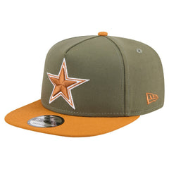 Dallas Cowboys New Era Two-Tone A-Frame 9FIFTY Snapback Hat - Olive/Brown on sale