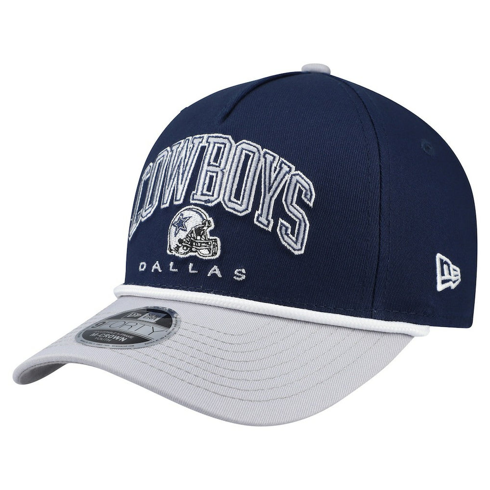 Dallas Cowboys New Era Youth Arch COOLERA 9FORTY A-Frame Adjustable Hat - Navy on sale