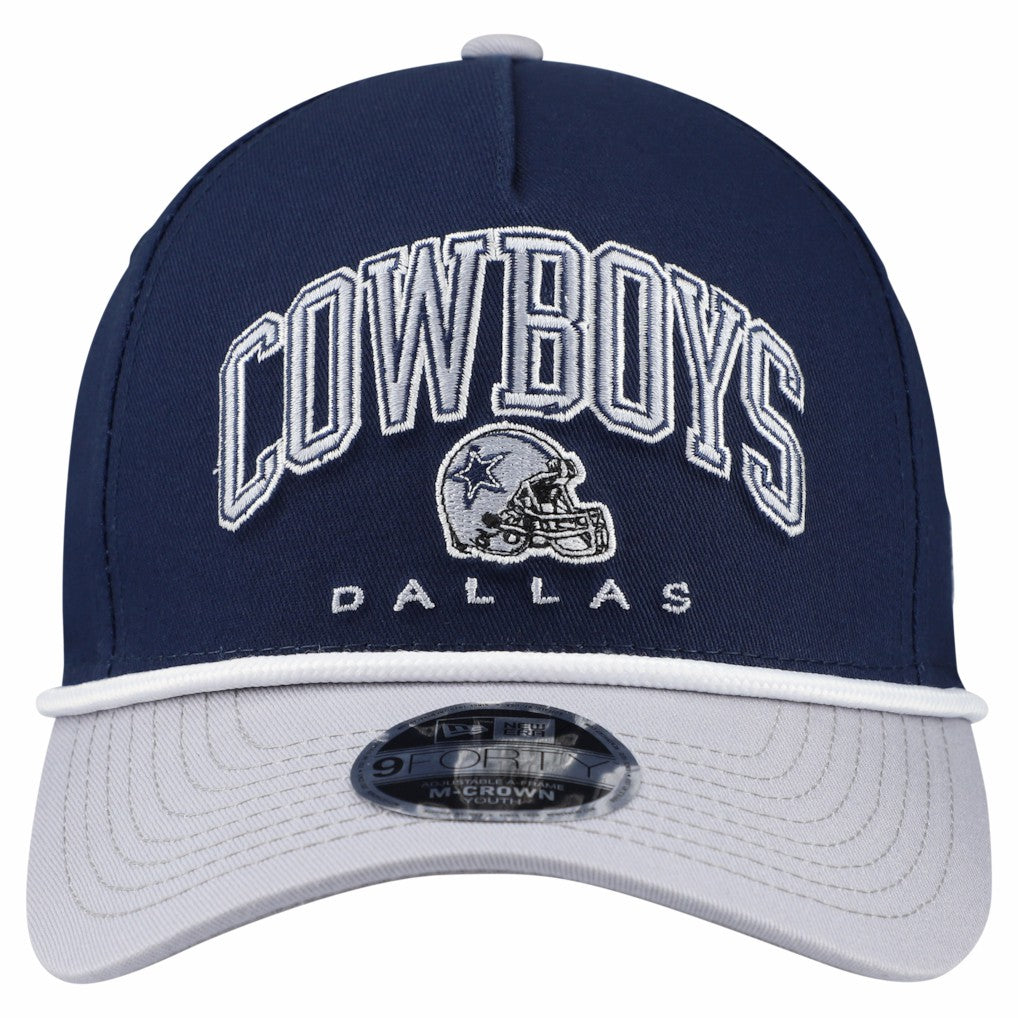 Dallas Cowboys New Era Youth Arch COOLERA 9FORTY A-Frame Adjustable Hat - Navy on sale