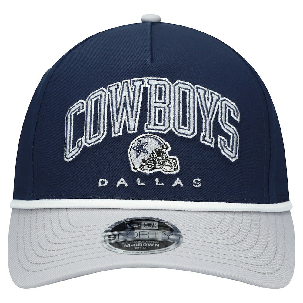 Dallas Cowboys New Era Preschool Arch 9FORTY M-Crown A-Frame COOLERA Adjustable Hat - Navy/Gray discount