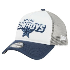 Dallas Cowboys New Era Preschool Streak A-Frame 9FORTY Adjustable Hat - White/Navy for sale