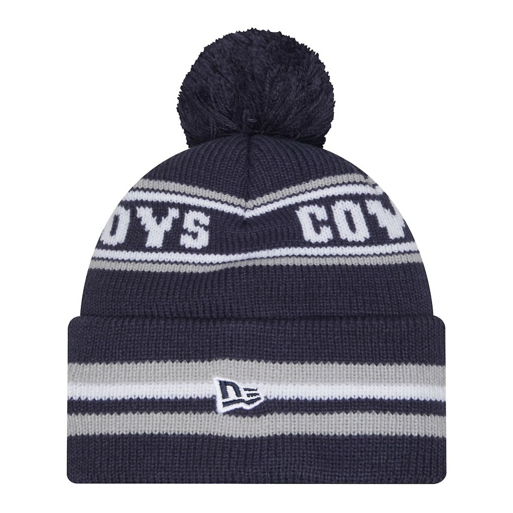Dallas Cowboys New Era Pre-School Classic Cuffed Knit Hat with Pom - Navy sale