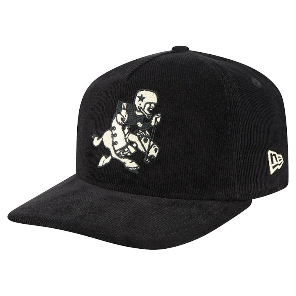Dallas Cowboys New Era Retro Joe Nostalgic Corduroy Golfer Adjustable Hat - Black outlet