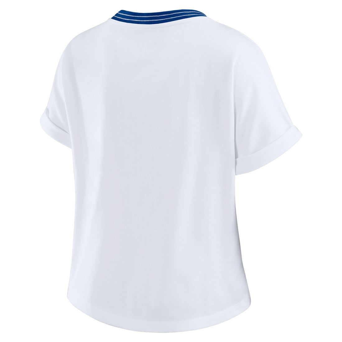 Seattle Seahawks WEAR by Erin Andrews Women's Cropped Center Stripe Dolman T-Shirt - White discount
