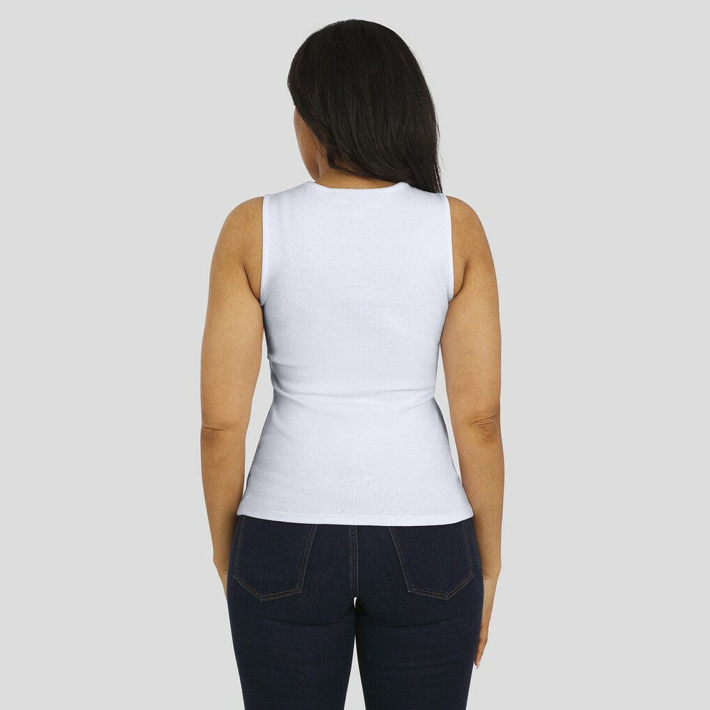 Miami Dolphins WEAR by Erin Andrews Women's Ribbed Graphic Tank Top - White outlet