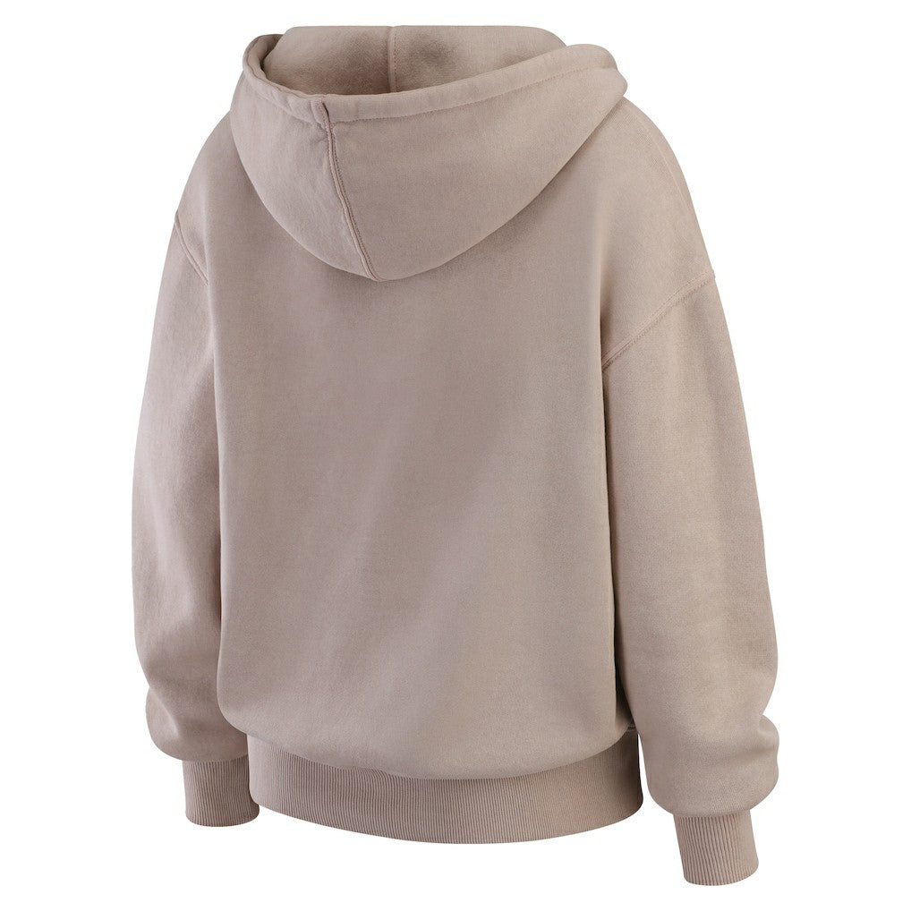 New Orleans Saints WEAR by Erin Andrews Women's Washed Pullover Crewdie - Tan on sale