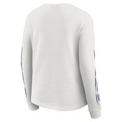 Baltimore Ravens WEAR by Erin Andrews Women's Graphic Waffle Long-Sleeve T-Shirt - White discount