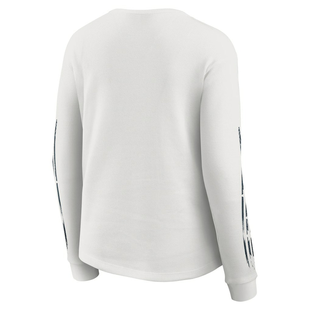 Chicago Bears WEAR by Erin Andrews Women's Graphic Waffle Long-Sleeve T-Shirt - White sale