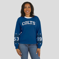 Indianapolis Colts WEAR by Erin Andrews Women's Sport Long-Sleeve T-Shirt - Royal outlet