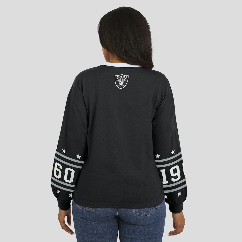 Las Vegas Raiders WEAR by Erin Andrews Women's Sport Long-Sleeve T-Shirt - Black outlet