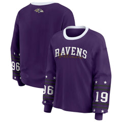 Baltimore Ravens WEAR by Erin Andrews Women's Sport Long-Sleeve T-Shirt - Purple outlet