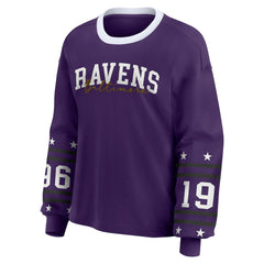 Baltimore Ravens WEAR by Erin Andrews Women's Sport Long-Sleeve T-Shirt - Purple outlet