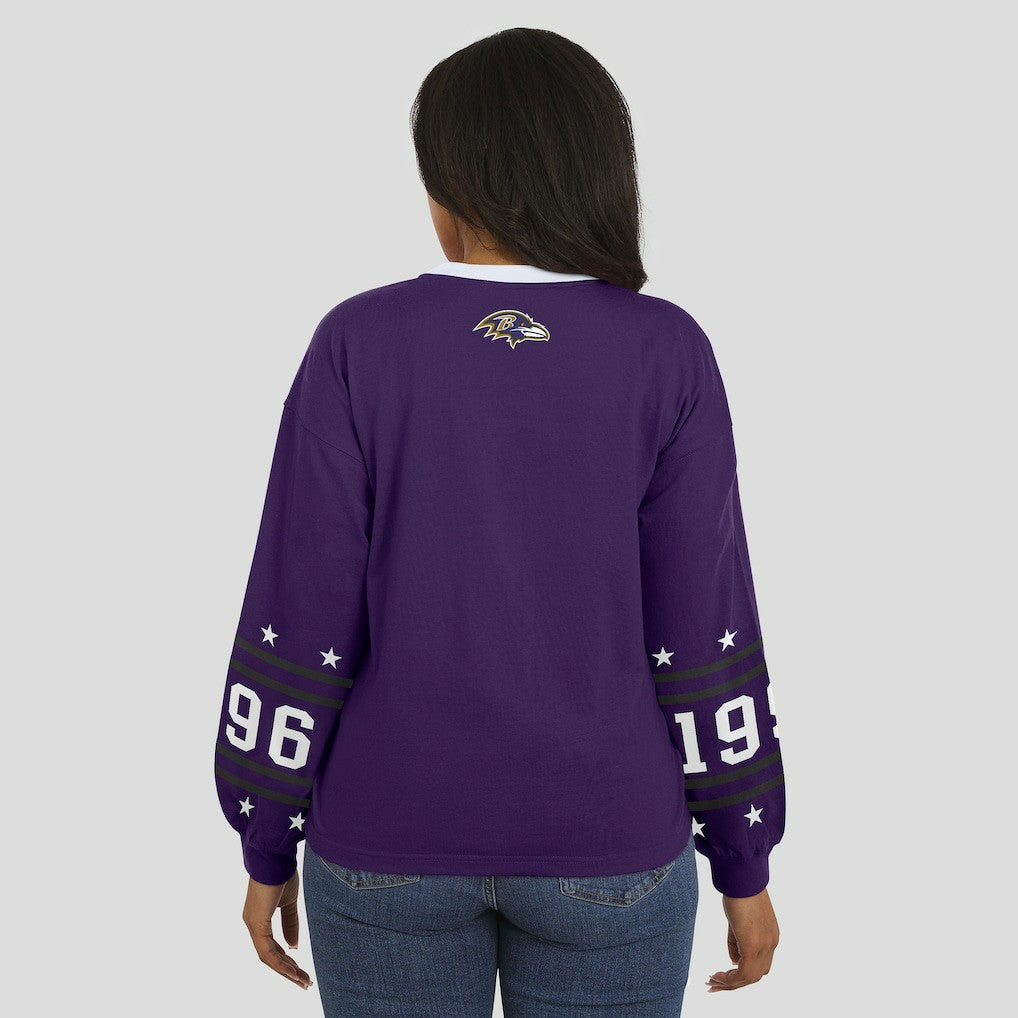 Baltimore Ravens WEAR by Erin Andrews Women's Sport Long-Sleeve T-Shirt - Purple outlet
