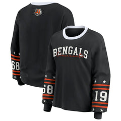 Cincinnati Bengals WEAR by Erin Andrews Women's Sport Long-Sleeve T-Shirt - Black online