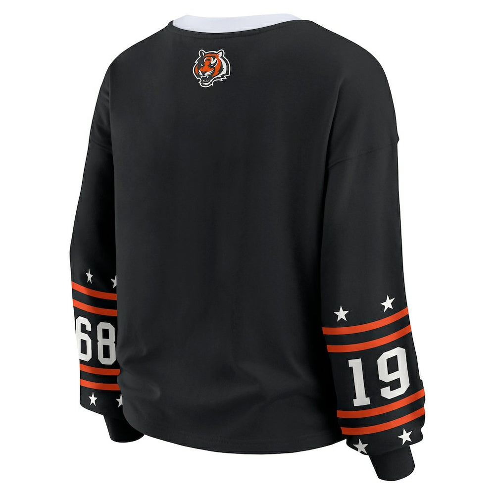 Cincinnati Bengals WEAR by Erin Andrews Women's Sport Long-Sleeve T-Shirt - Black online