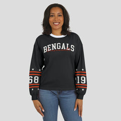 Cincinnati Bengals WEAR by Erin Andrews Women's Sport Long-Sleeve T-Shirt - Black online