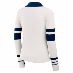 Denver Broncos WEAR by Erin Andrews Women's Ribbed Henley Polo Sweater - White online