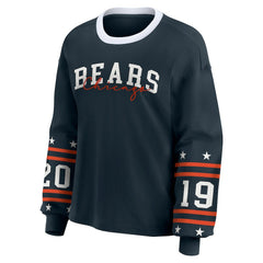 Chicago Bears WEAR by Erin Andrews Women's Plus Size Sport Long-Sleeve T-Shirt - Navy online