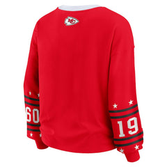 Kansas City Chiefs WEAR by Erin Andrews Women's Plus Size Sport Long-Sleeve T-Shirt - Red on sale