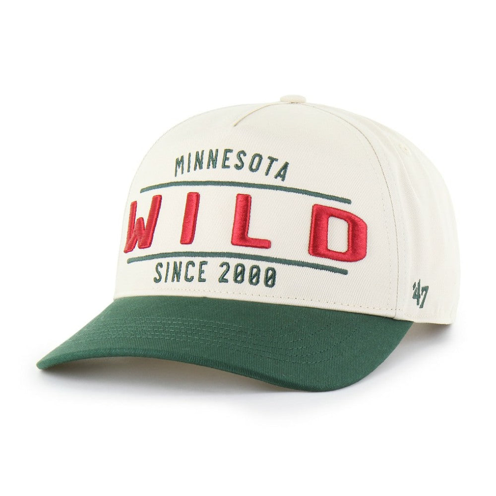 Minnesota Wild '47 Expansion Debut Two-Tone Hitch Adjustable Hat Cream/Green