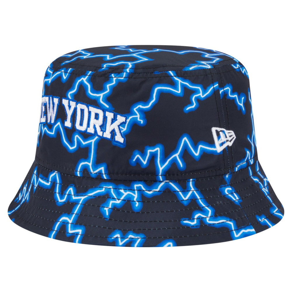 New York Knicks Summer Sun and Storm Reversible Bucket Hat - Black/Light Blue | New Era on sale
