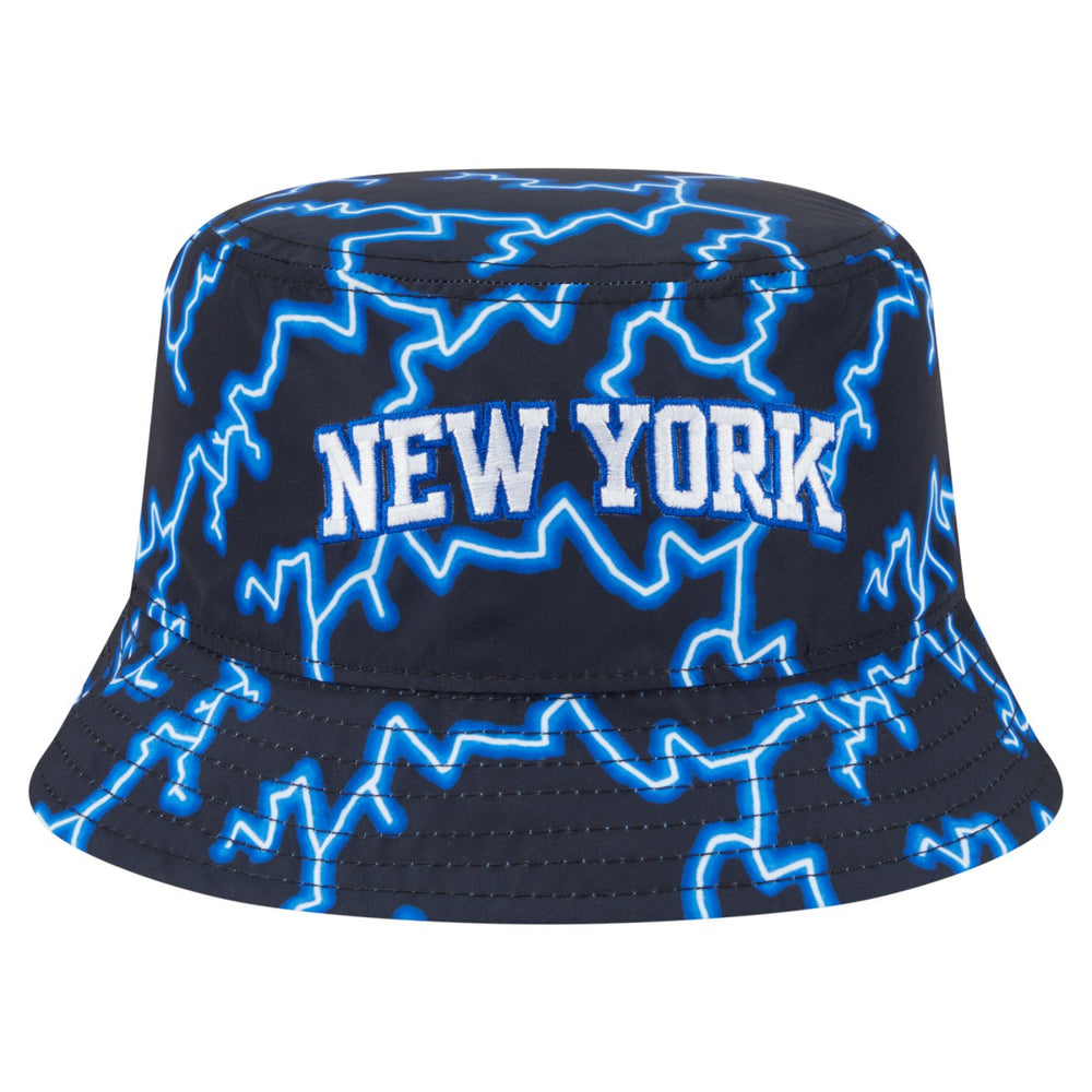New York Knicks Summer Sun and Storm Reversible Bucket Hat - Black/Light Blue | New Era on sale