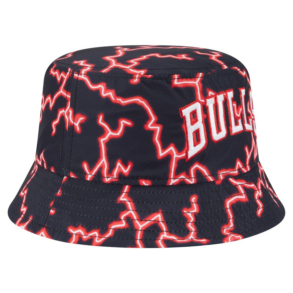 Chicago Bulls Summer Sun and Storm Reversible Bucket Hat - Black/Light Blue | New Era sale