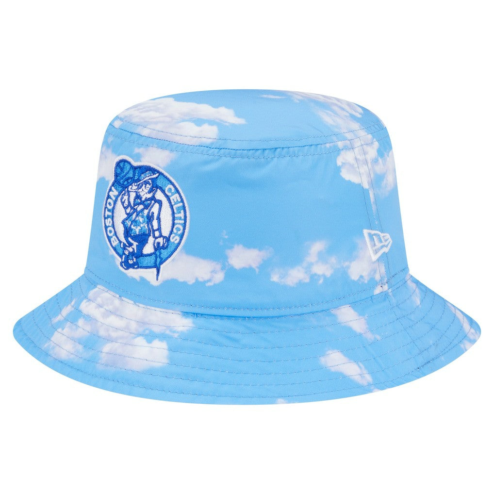 Boston Celtics Summer Sun and Storm Reversible Bucket Hat - Black/Light Blue | New Era sale