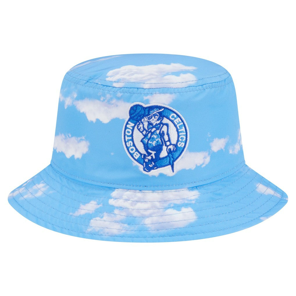Boston Celtics Summer Sun and Storm Reversible Bucket Hat - Black/Light Blue | New Era sale