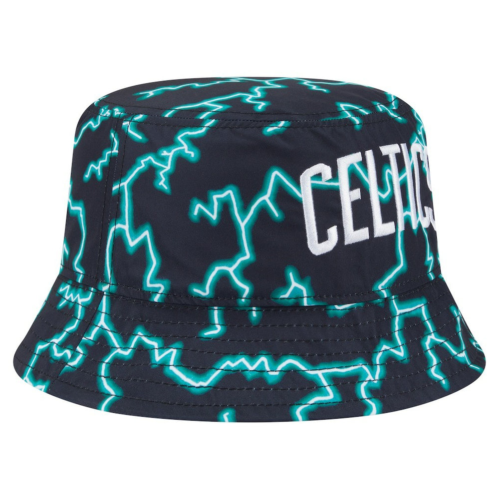 Boston Celtics Summer Sun and Storm Reversible Bucket Hat - Black/Light Blue | New Era sale