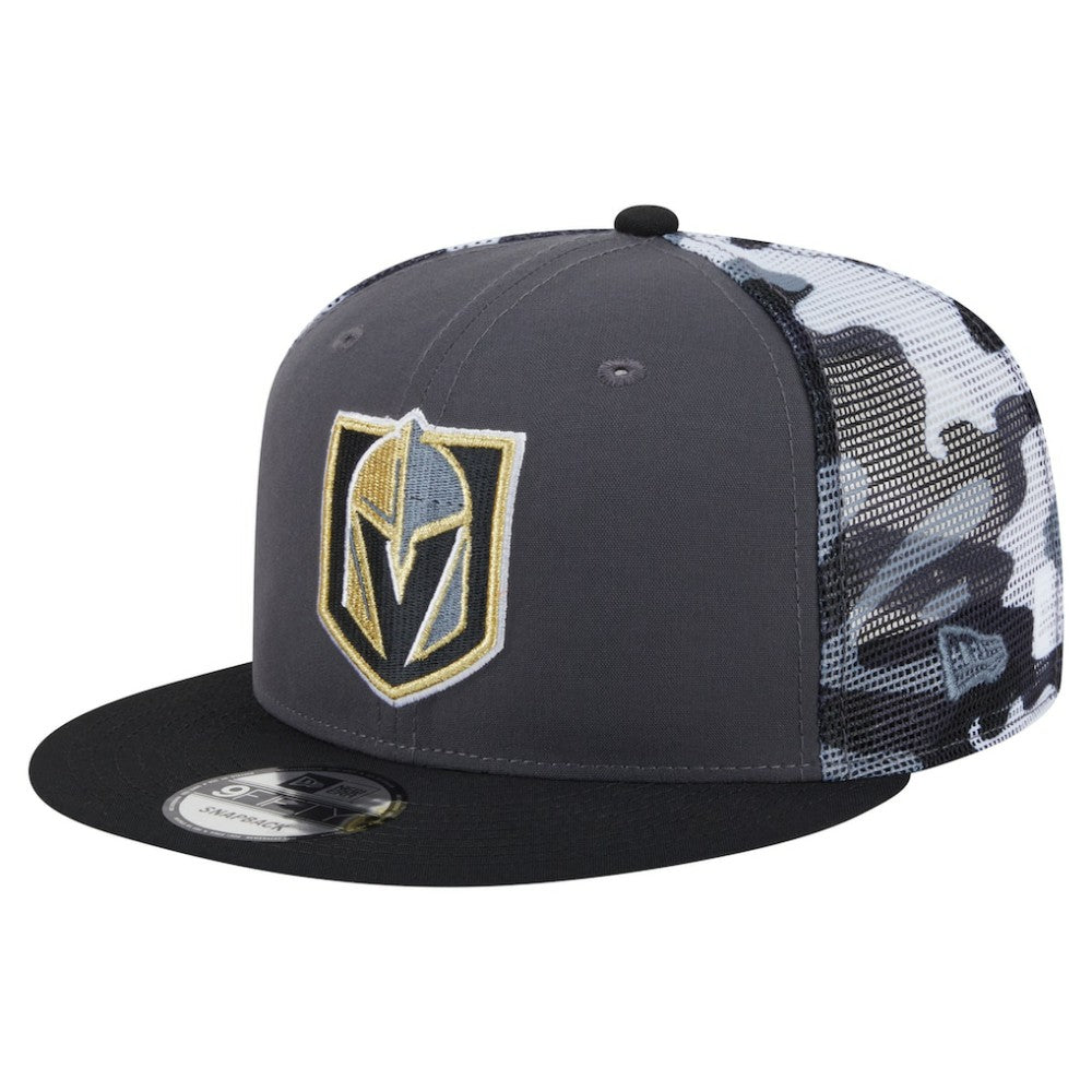 Vegas Golden Knights New Era Camo Meshback 9FIFTY Snapback Hat Gray/Black