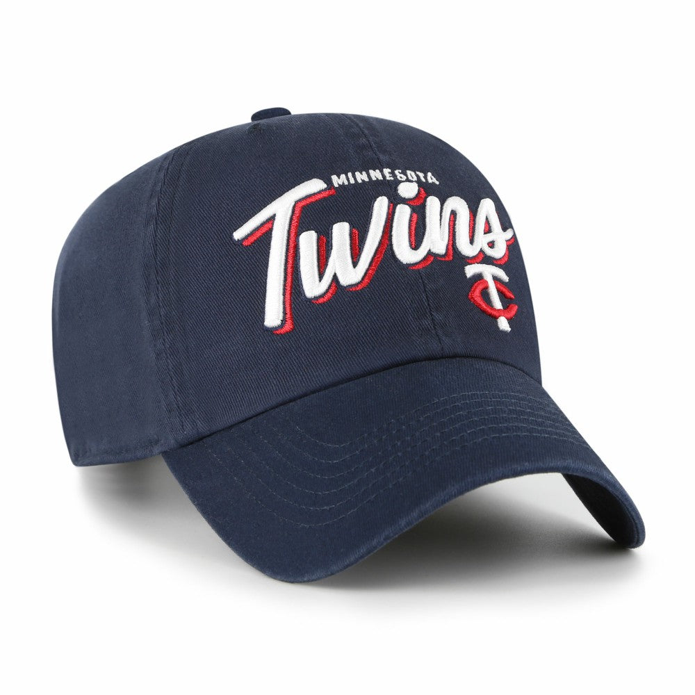 Minnesota Twins Women's Ariana Clean Up Adjustable Hat - Navy | 47 brand