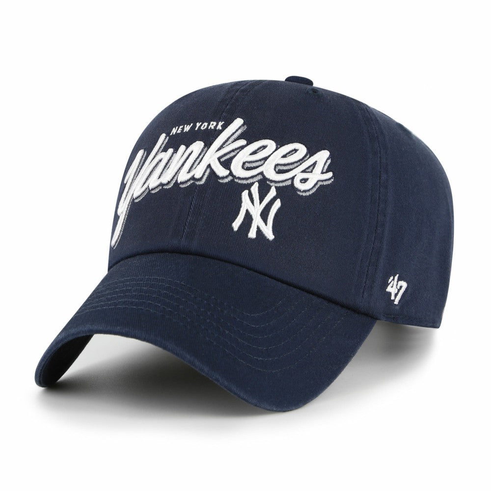 New York Yankees Women's Ariana Clean Up Adjustable Hat - Navy | 47 brand