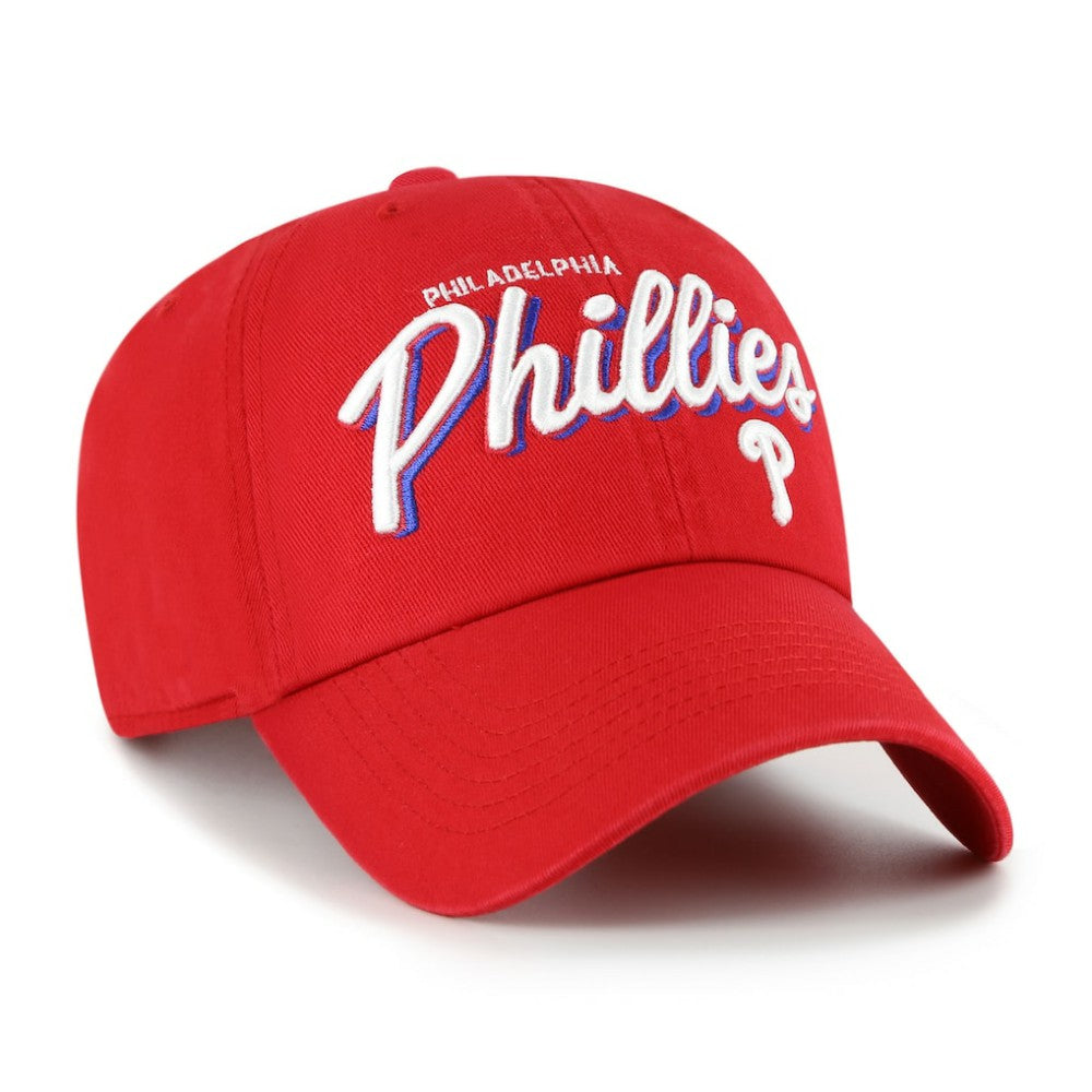Philadelphia Phillies Women's Ariana Clean Up Adjustable Hat - Red | 47 brand