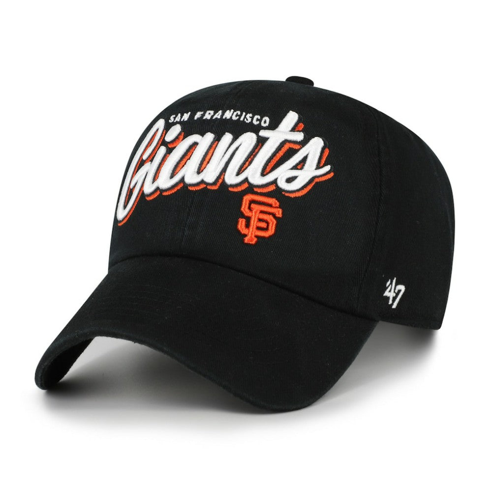 San Francisco Giants Women's Ariana Clean Up Adjustable Hat - Black | 47 brand