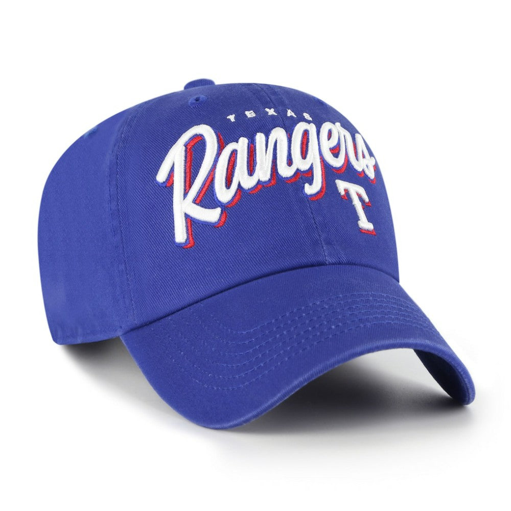 Texas Rangers Women's Ariana Clean Up Adjustable Hat - Royal | 47 brand
